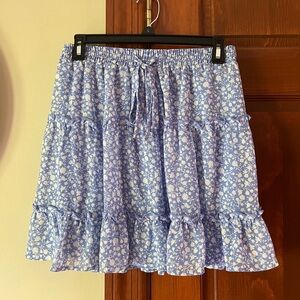 TJ Max Blue and White floral skirt